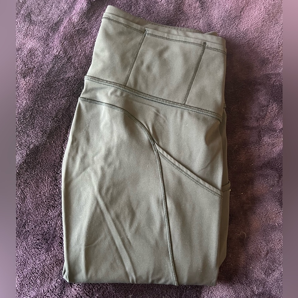 Lululemon Black Brushed Fast and Free 28”